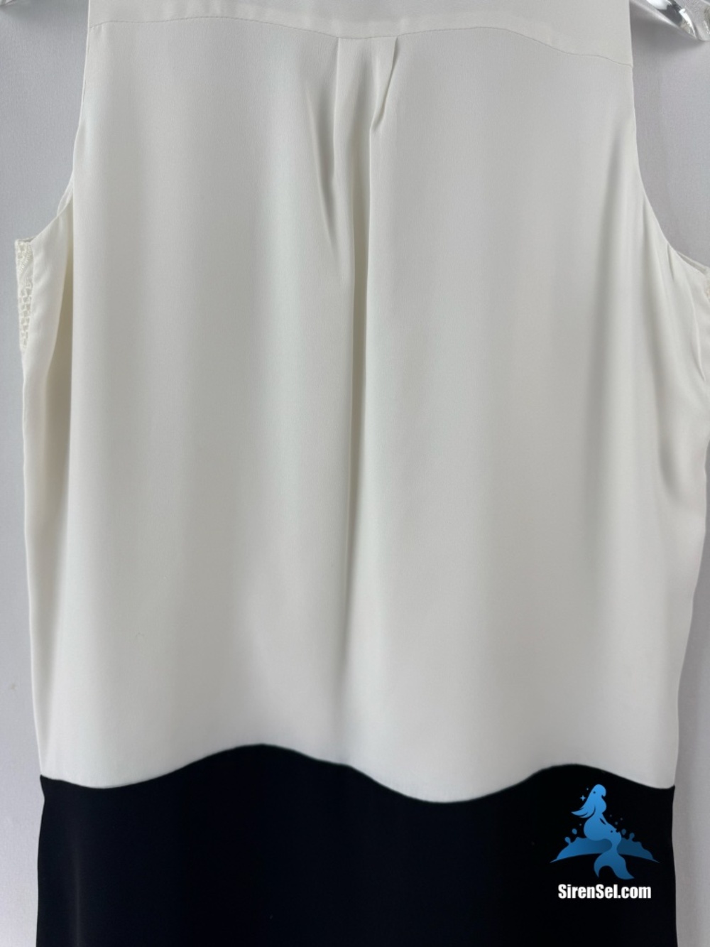 1313 LOFT Sleeveless Lace Panel Blouse – SP – Black White (Ivory) - Picture 12 of 16